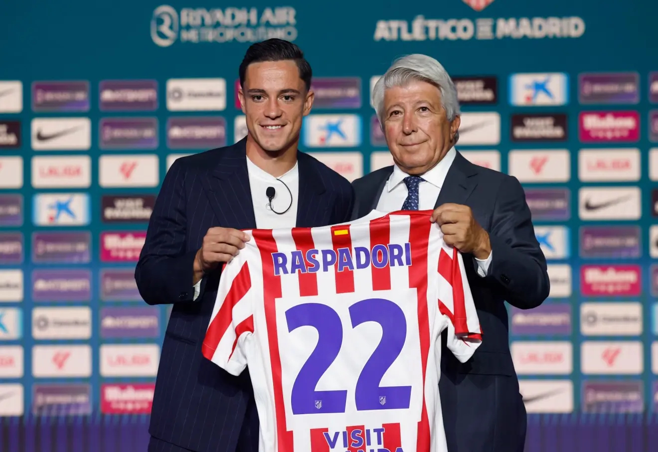 九游体育在线-拉斯帕多里：马竞在意大利被视为顶级队，被西蒙尼认可很自豪